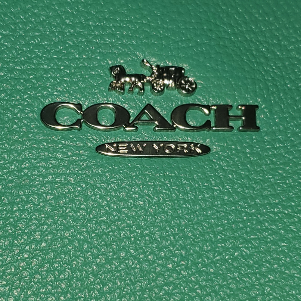 Coach Aqua Leather Shoulder Bag - Picture 6 of 9
